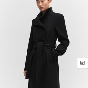 MANGO Elegant Black Women's Coat